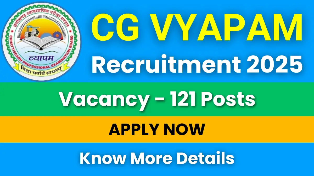 CG Vyapam Recruitment 2025