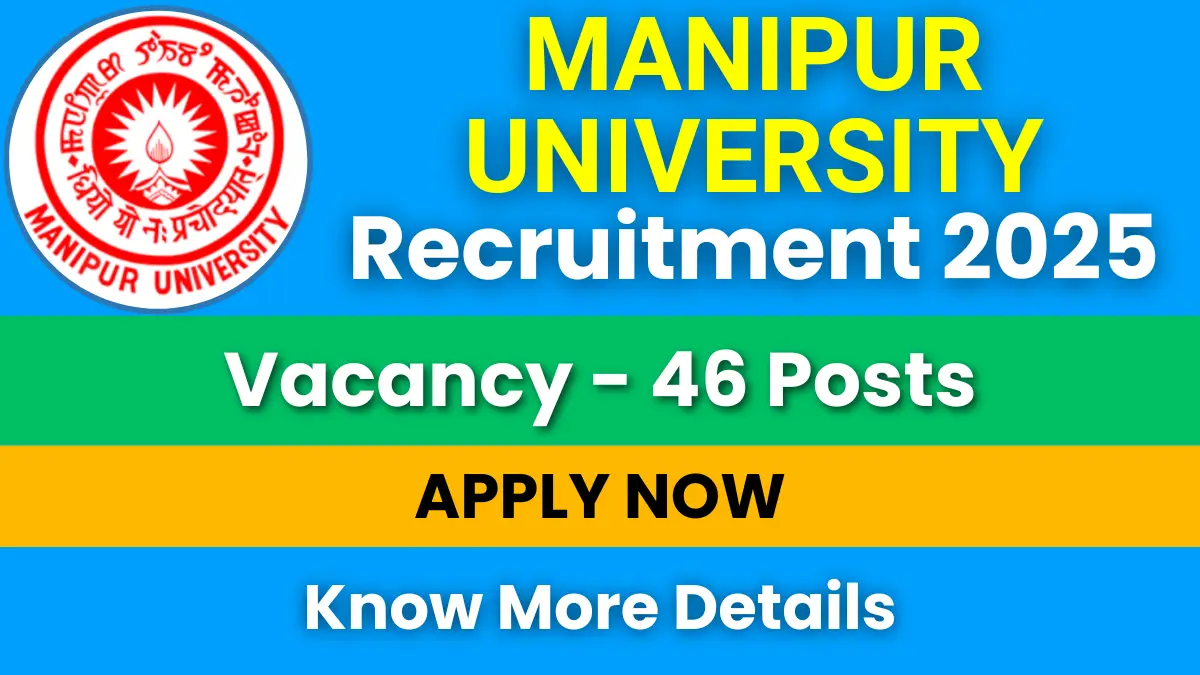 Manipur University Recruitment 2025