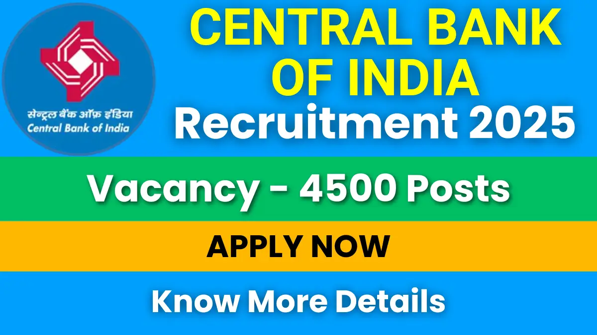 Central Bank of India Recruitment 2025