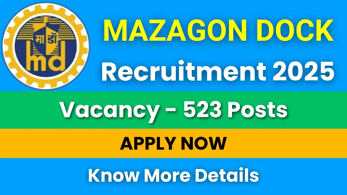 Mazagon Dock Apprentice Recruitment 2025