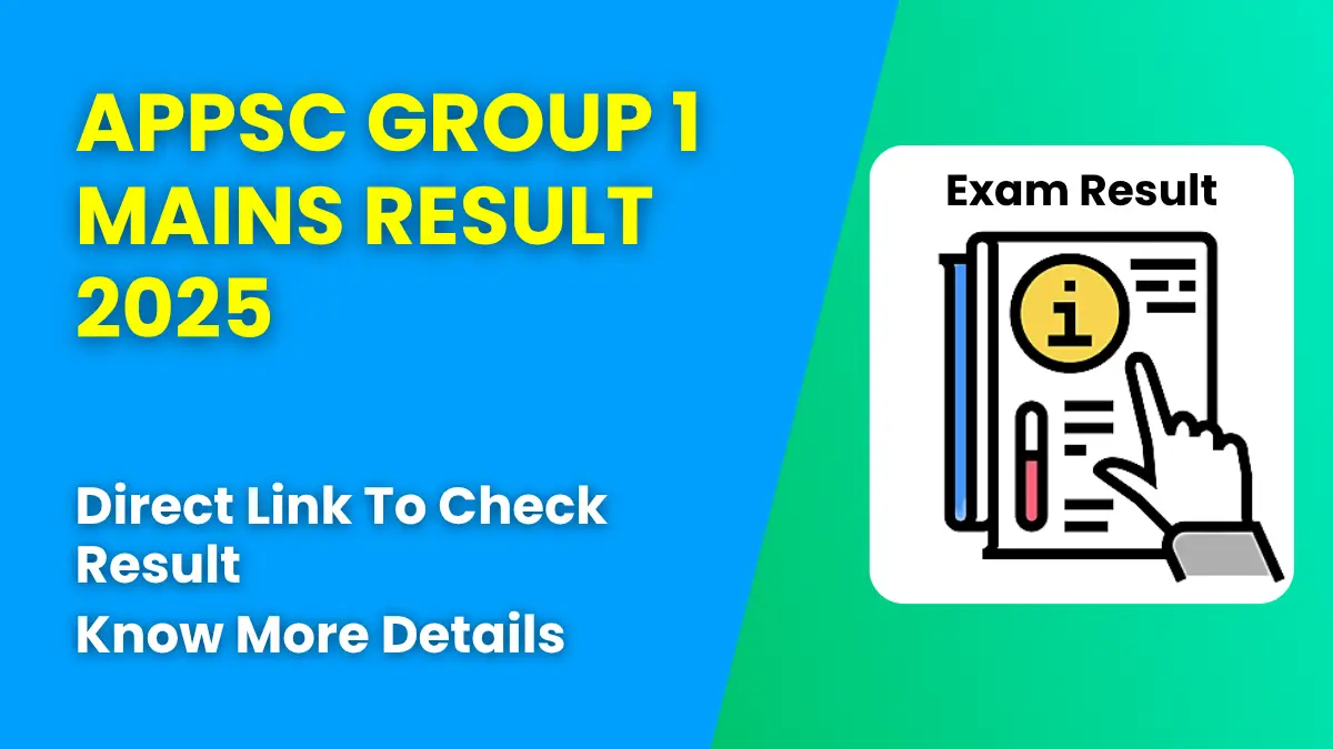 APPSC Group 1 Mains Result 2025