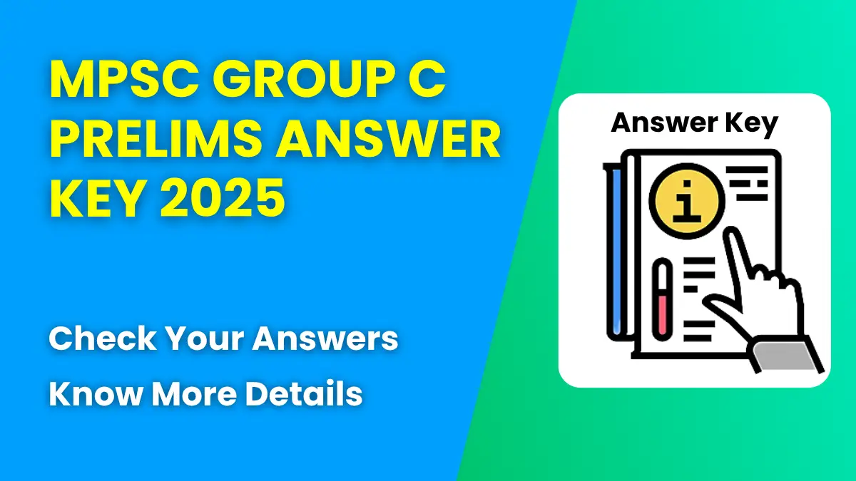 MPSC Group C Prelims Answer Key 2025