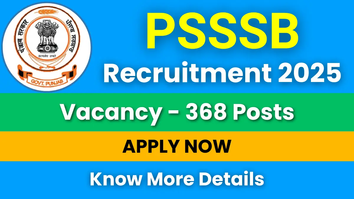 PSSSB Group B Recruitment 2025