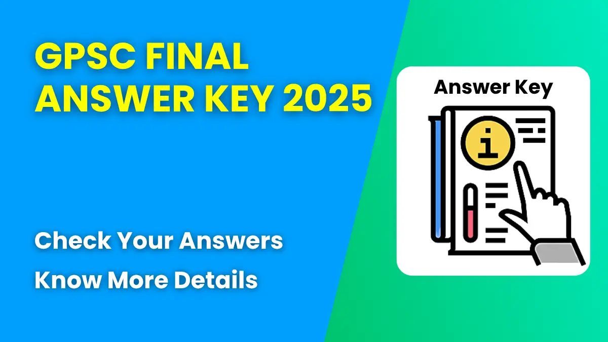 GPSC Final Answer Key 2025