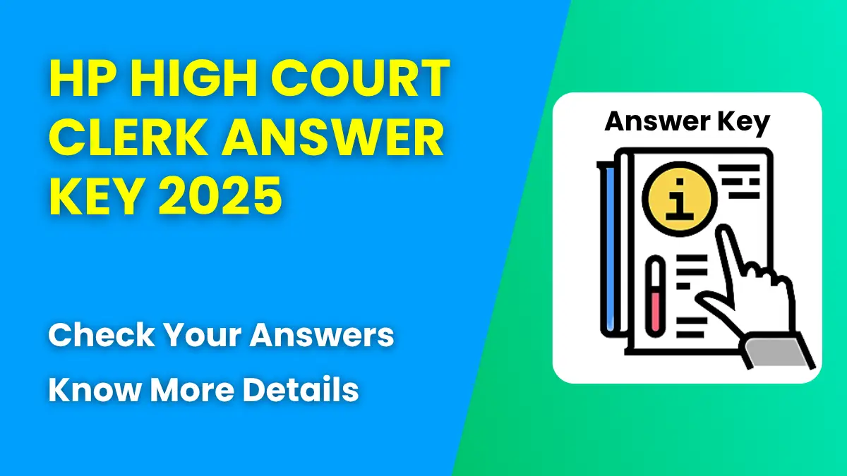HP High Court Clerk Answer Key 2025