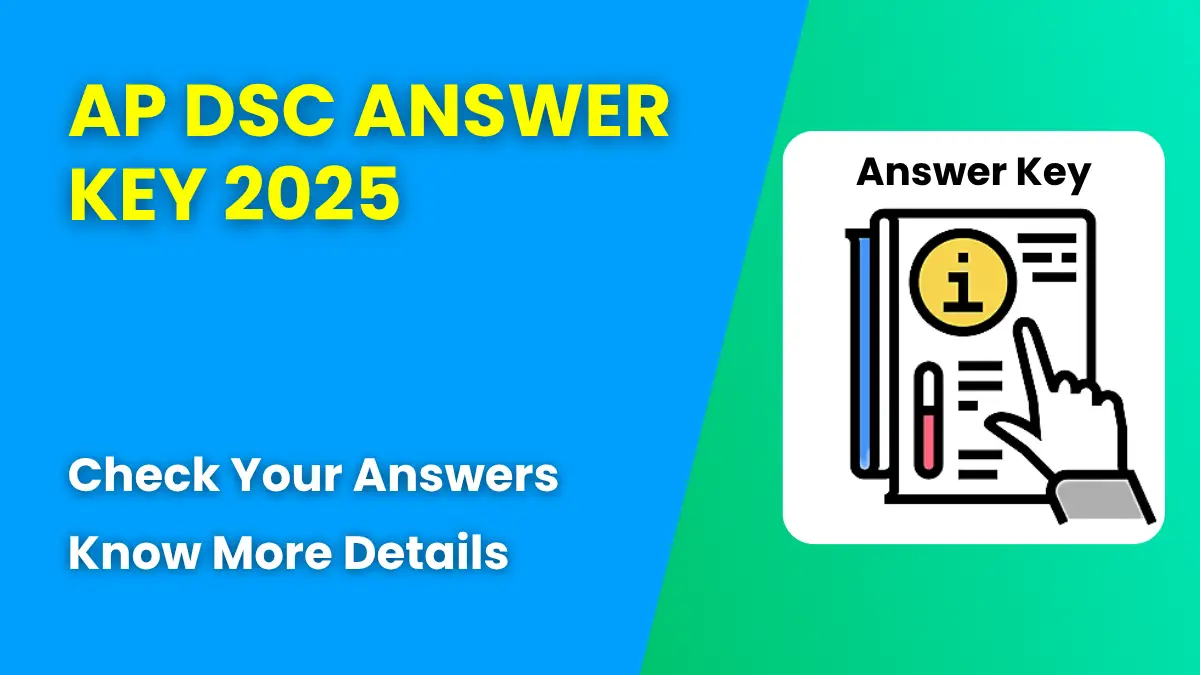 AP DSC Answer Key 2025