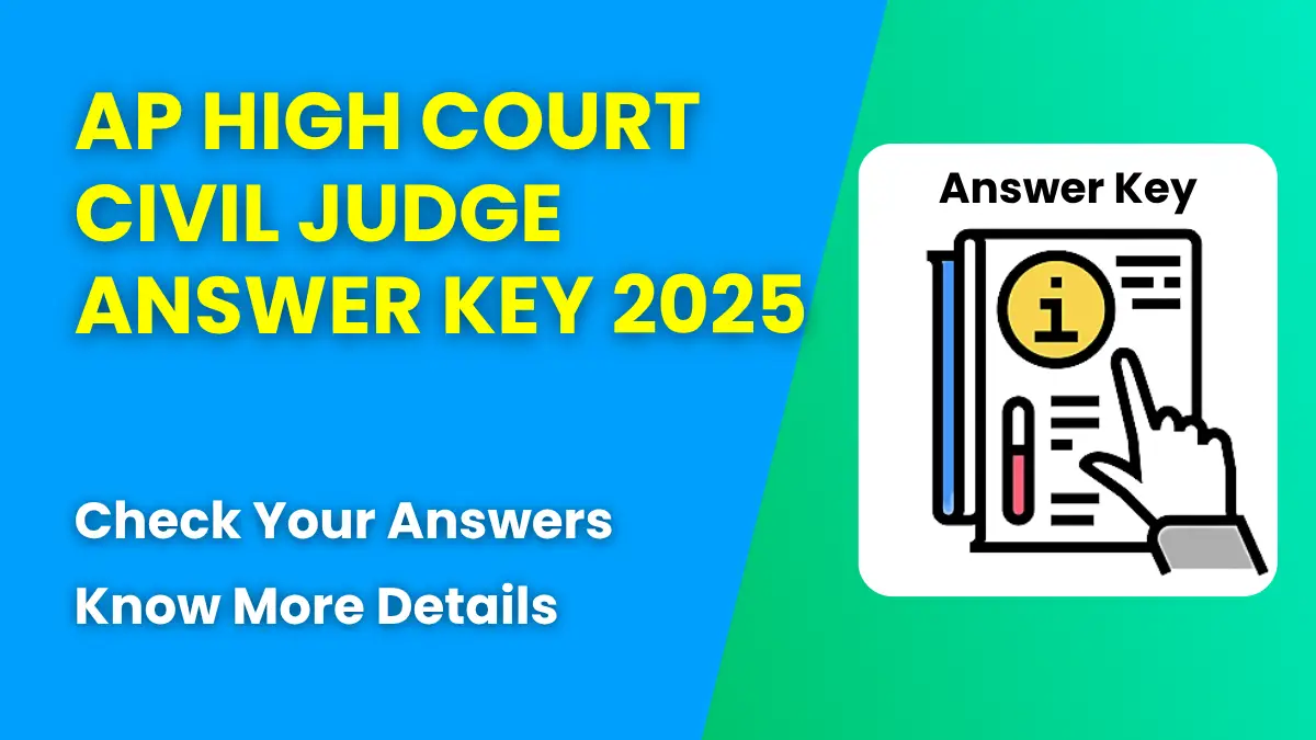AP High Court Civil Judge Answer Key 2025