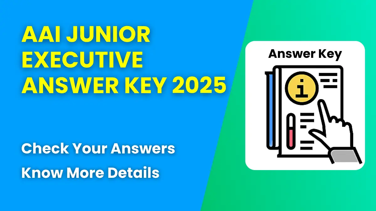 AAI Junior Executive Answer Key 2025