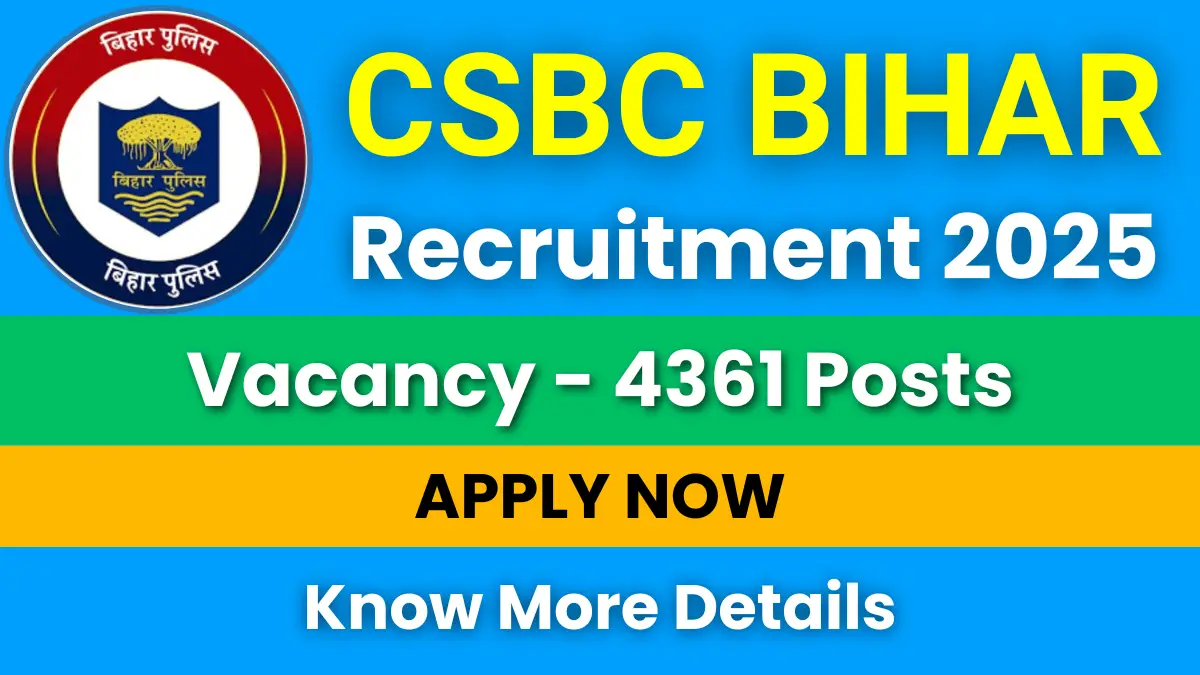 CSBC Bihar Recruitment 2025