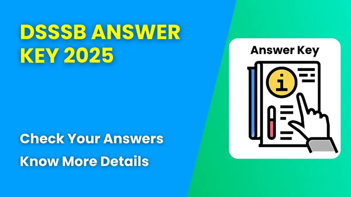 DSSSB Answer Key 2025