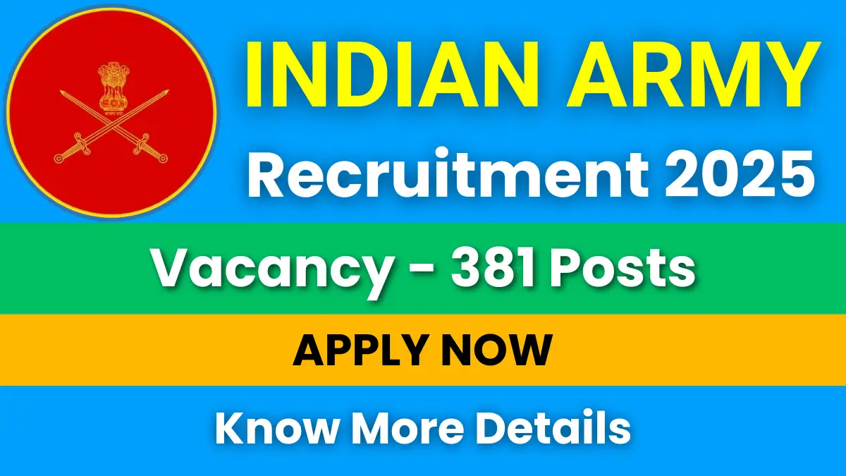 Indian Army SSC Tech Recruitment 2025