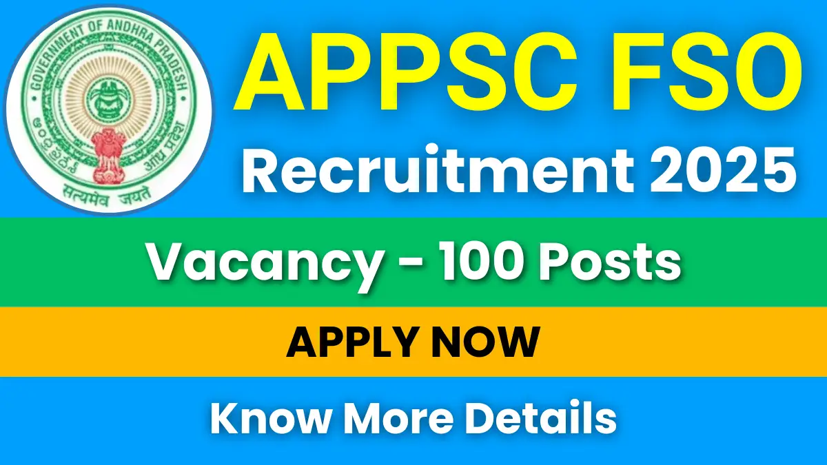 APPSC FSO Recruitment 2025