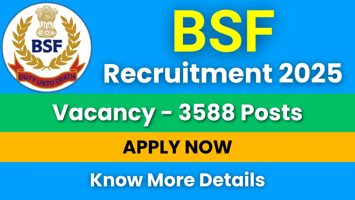 BSF Constable Tradesmen Recruitment 2025