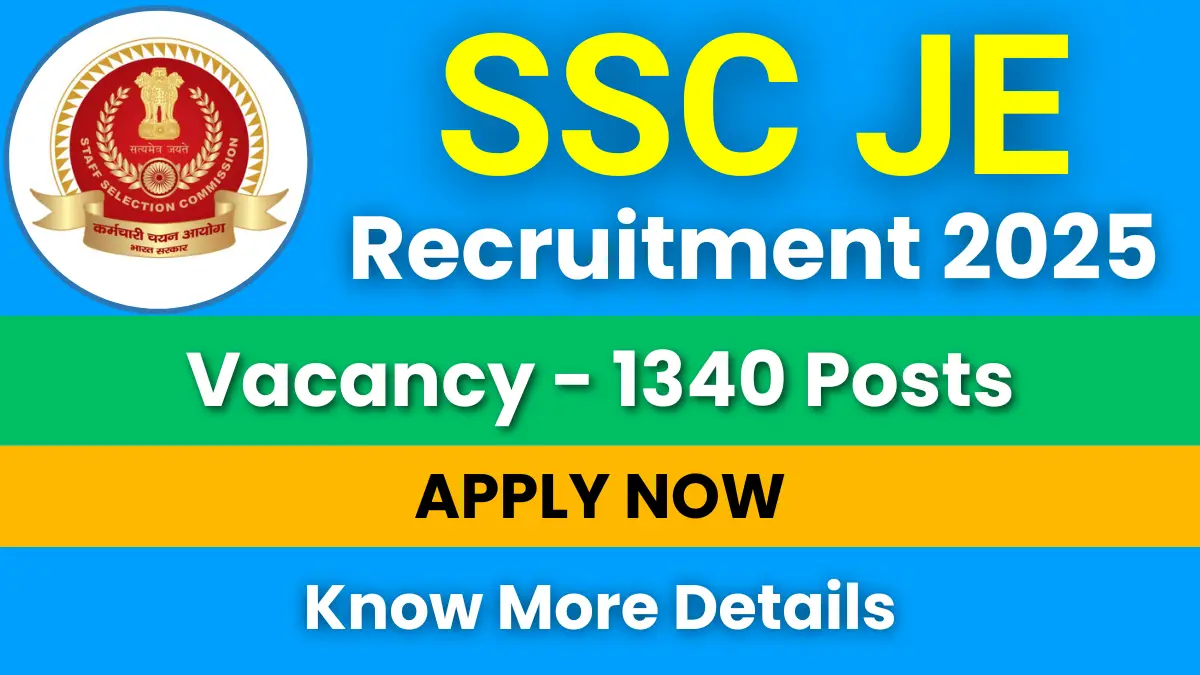 SSC JE Recruitment Notification 2025