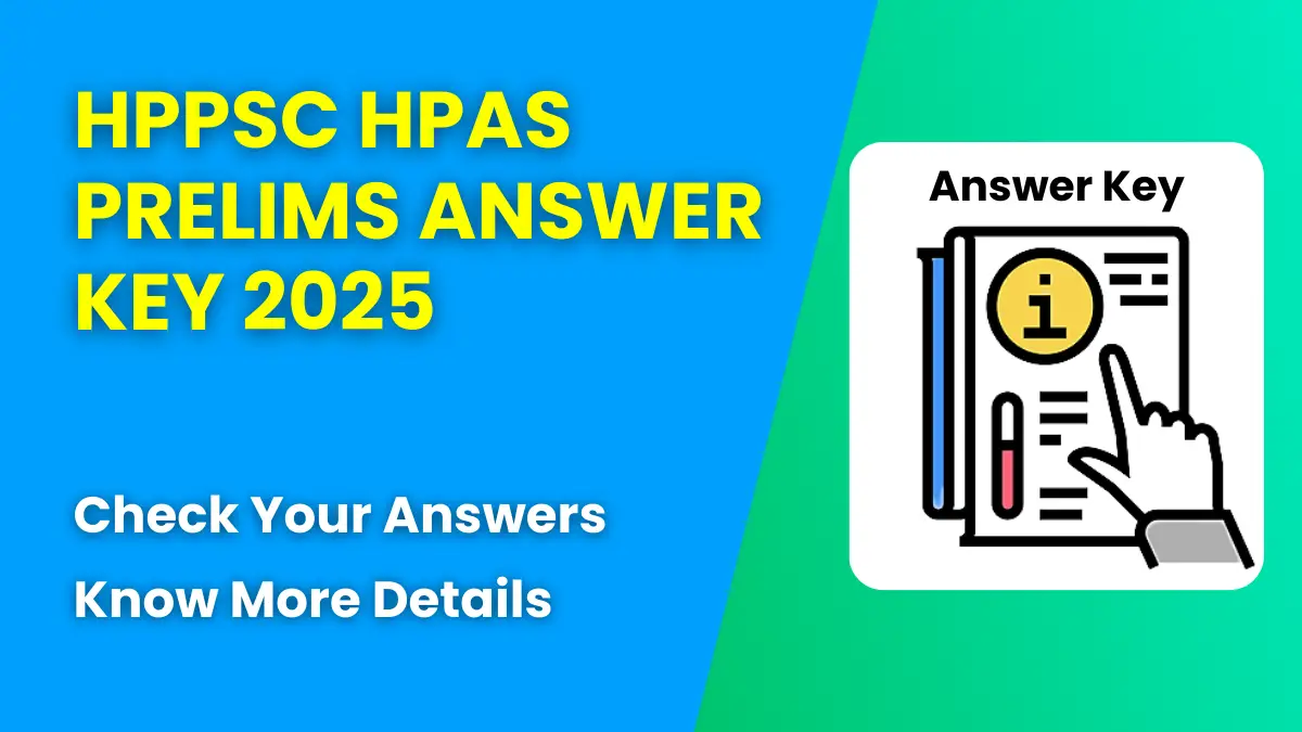 HPPSC HPAS Prelims Answer Key 2025