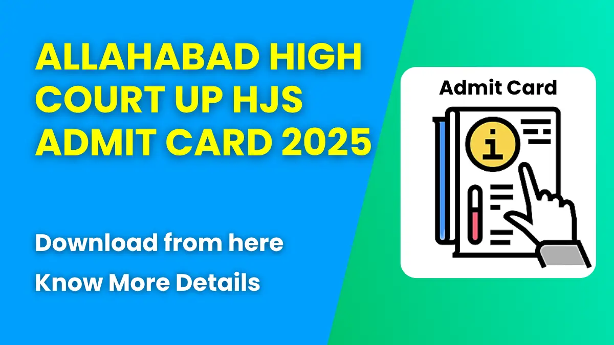 Allahabad High Court UP HJS Admit Card 2025