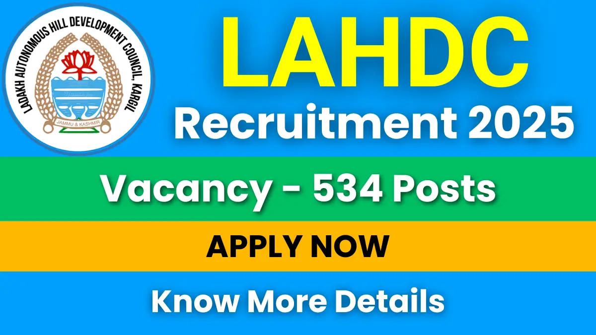 LAHDC Forest Guard Recruitment 2025