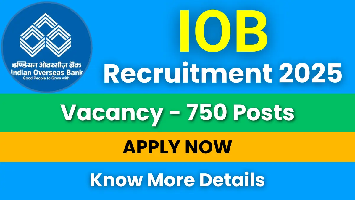 IOB Apprentice Recruitment 2025