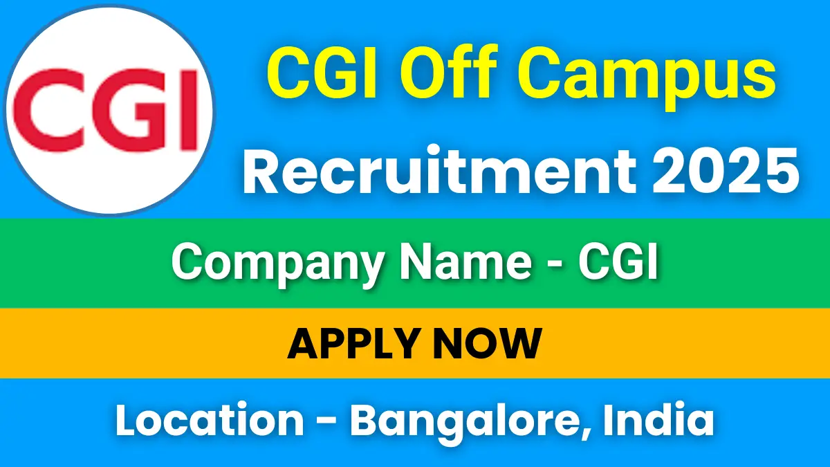 CGI Off Campus Recruitment 2025