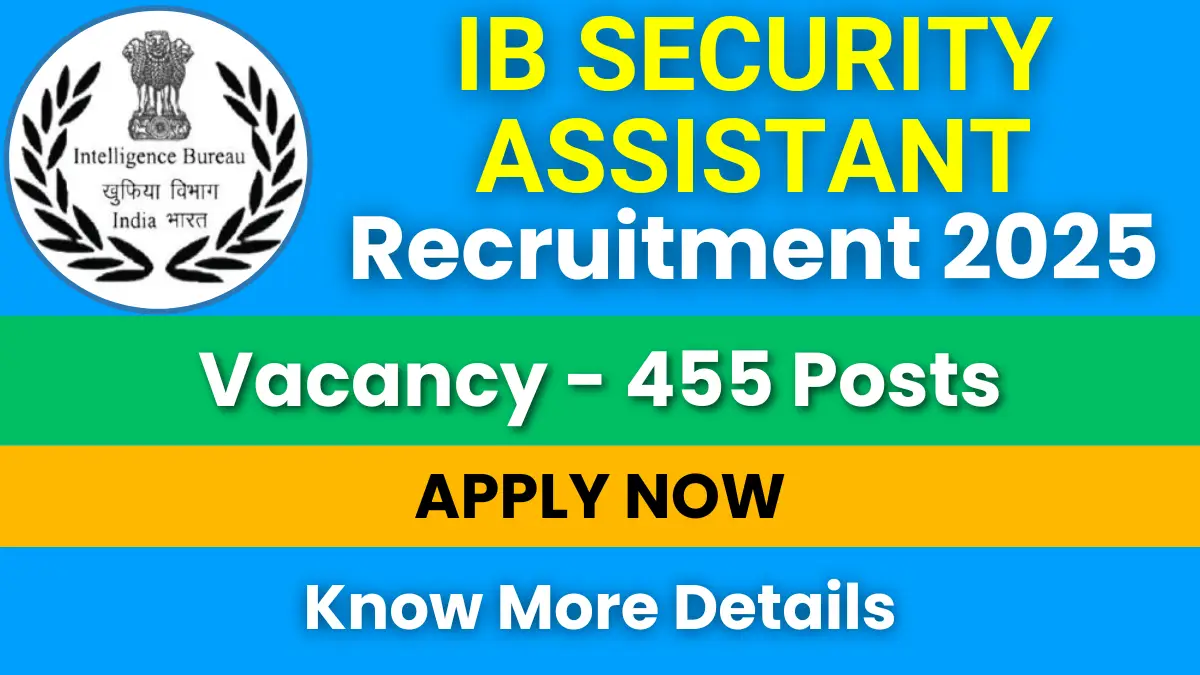 IB Security Assistant Recruitment 2025