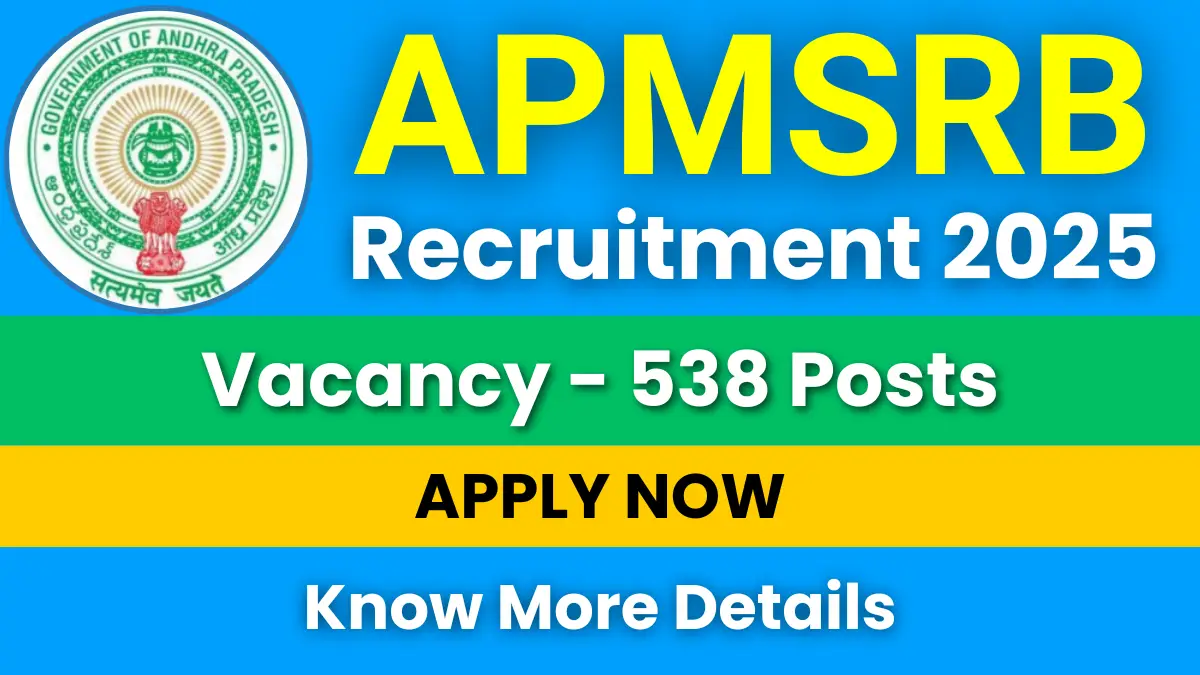 APMSRB Recruitment 2025