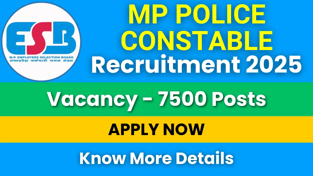 MP Police Constable Recruitment 2025