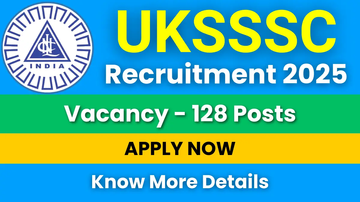UKSSSC Assistant Teacher Recruitment 2025