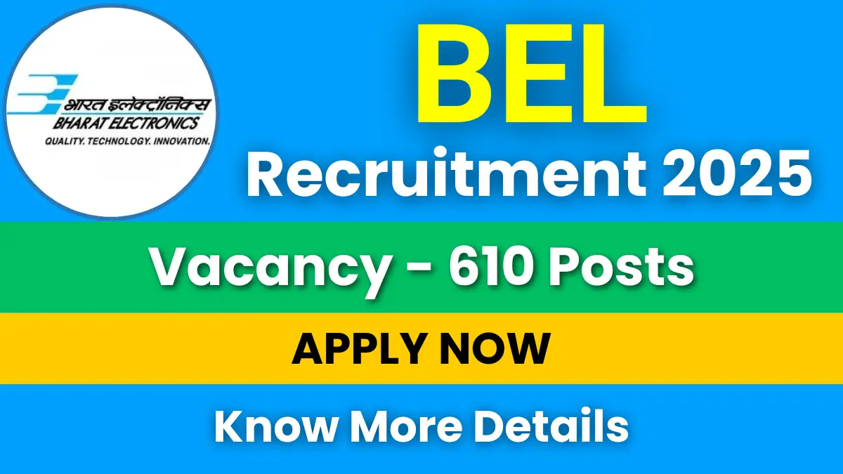 BEL Trainee Engineer Recruitment 2025 for 610 Posts: Apply Online Now 1 BEL Trainee Engineer Recruitment 2025