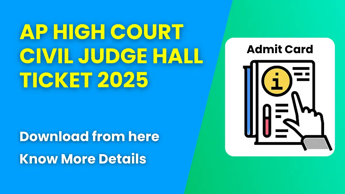 AP High Court Civil Judge Hall Ticket 2025