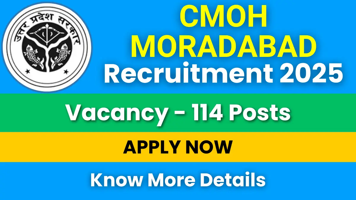 CMOH Moradabad Recruitment 2025