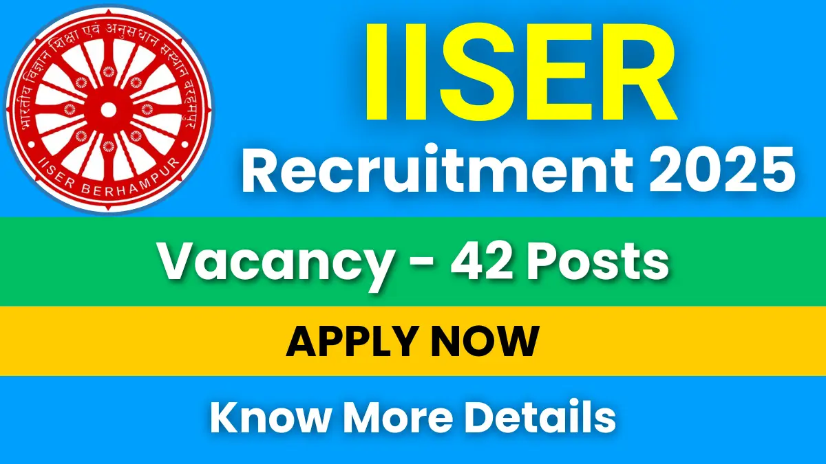 IISER Berhampur Recruitment 2025