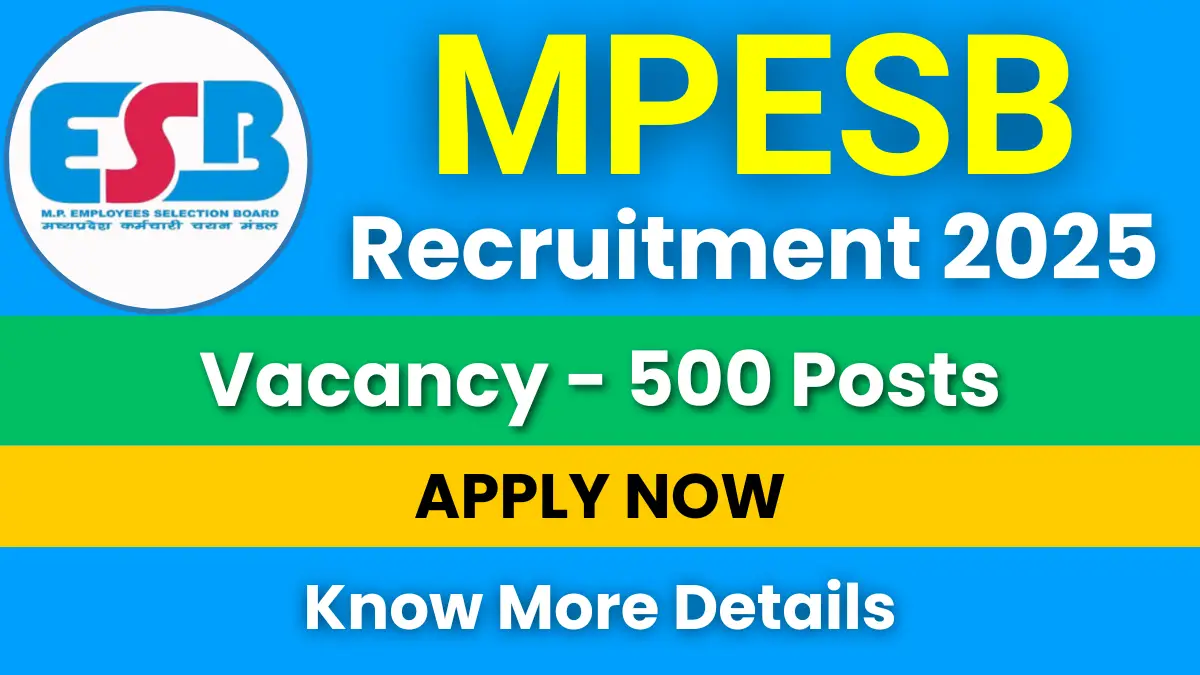 MPESB Assistant Sub Inspector Recruitment 2025