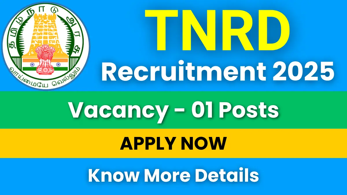 TNRD Karur Jeep Driver Recruitment 2025