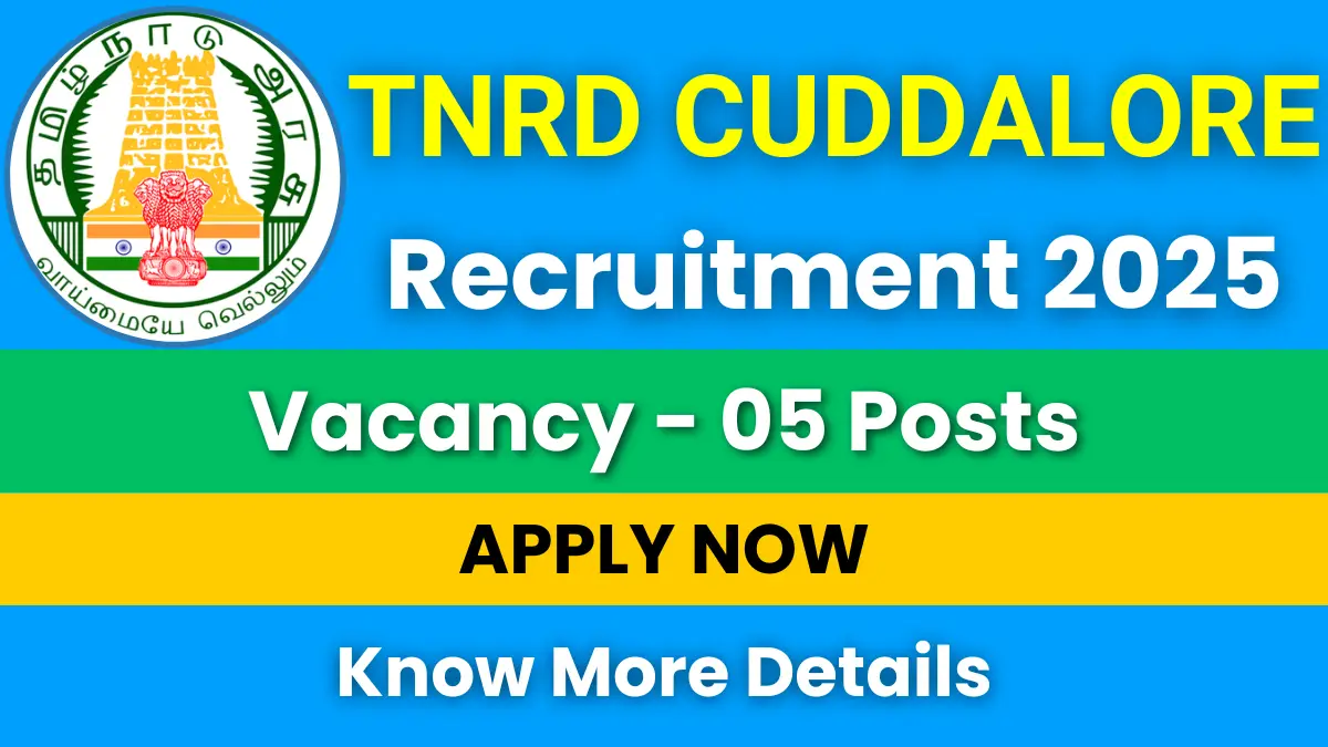 TNRD Cuddalore Recruitment 2025