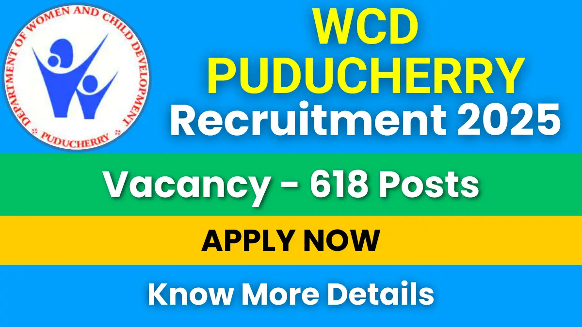 WCD Puducherry Recruitment 2025