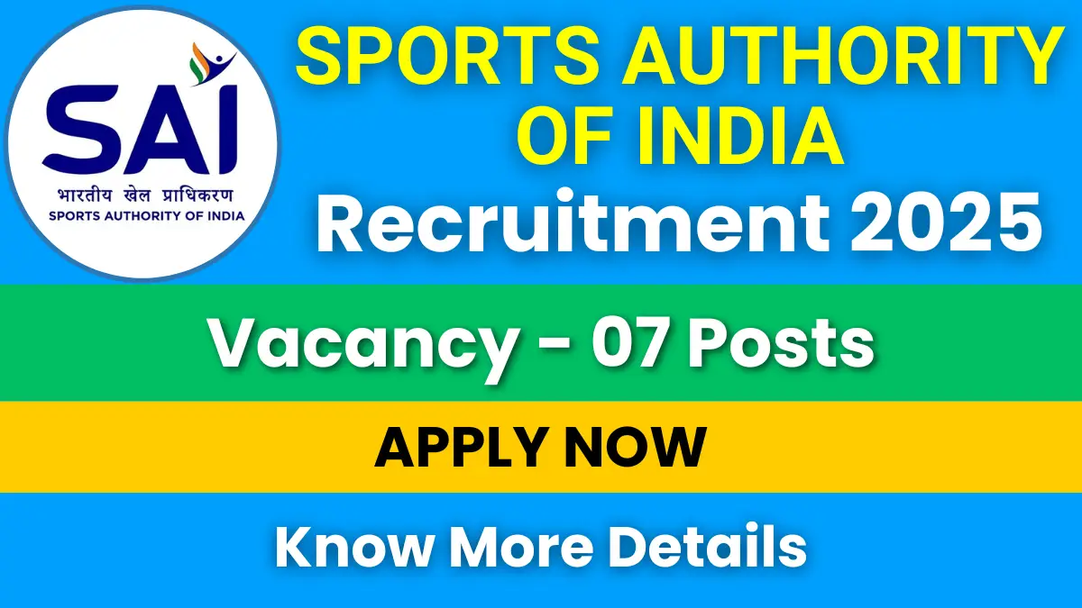 Sports Authority of India Recruitment 2025