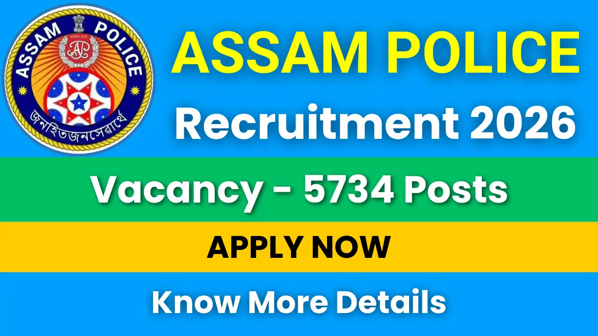 Assam Police Recruitment 2026