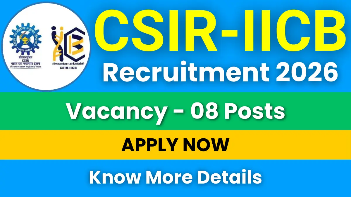 CSIR-IICB MTS Recruitment 2026