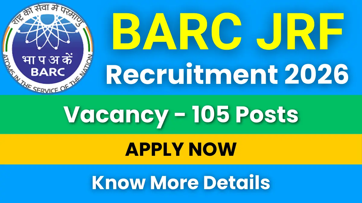 BARC JRF Recruitment 2026