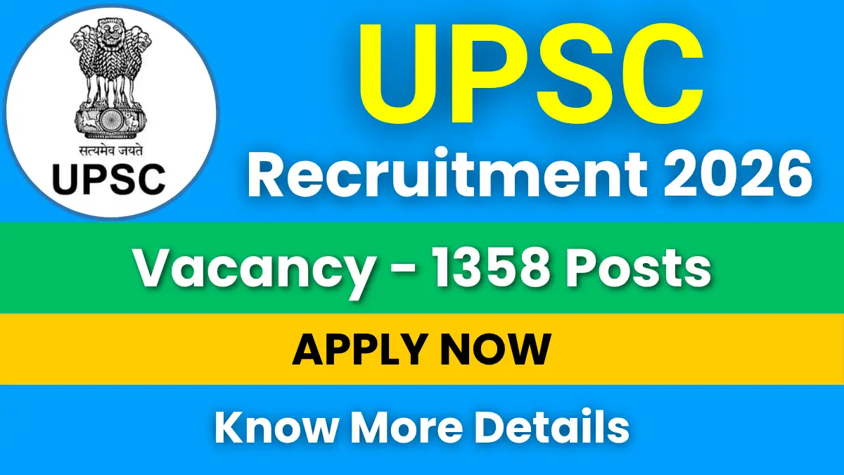 UPSC Medical Officer Recruitment 2026