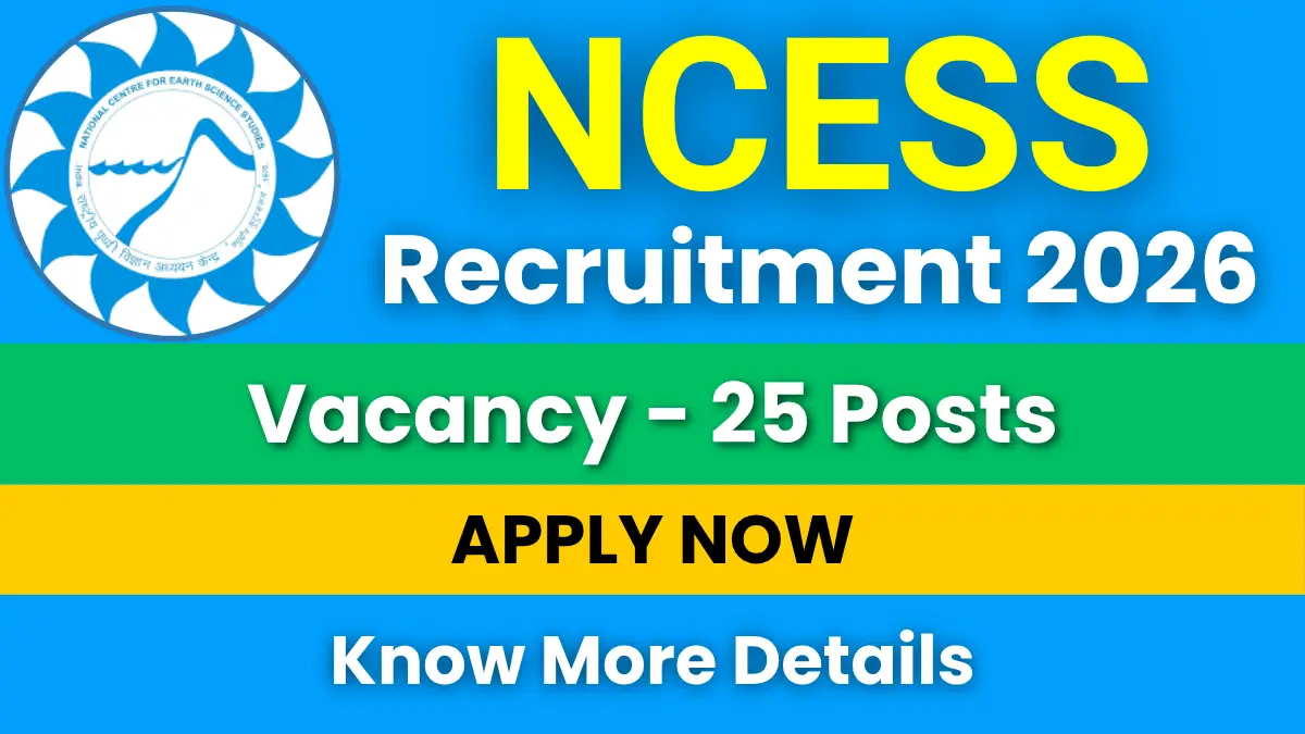 NCESS Project Associate Recruitment 2026