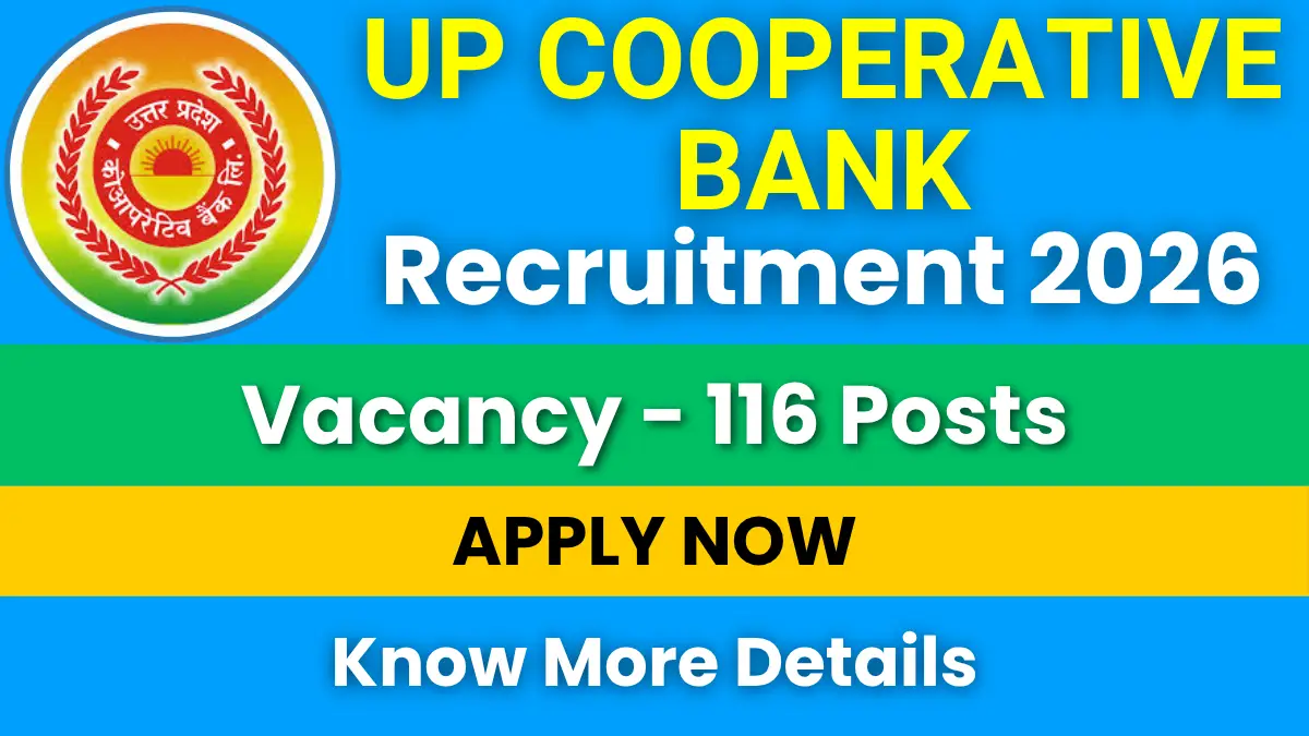 UP Cooperative Bank Recruitment 2026