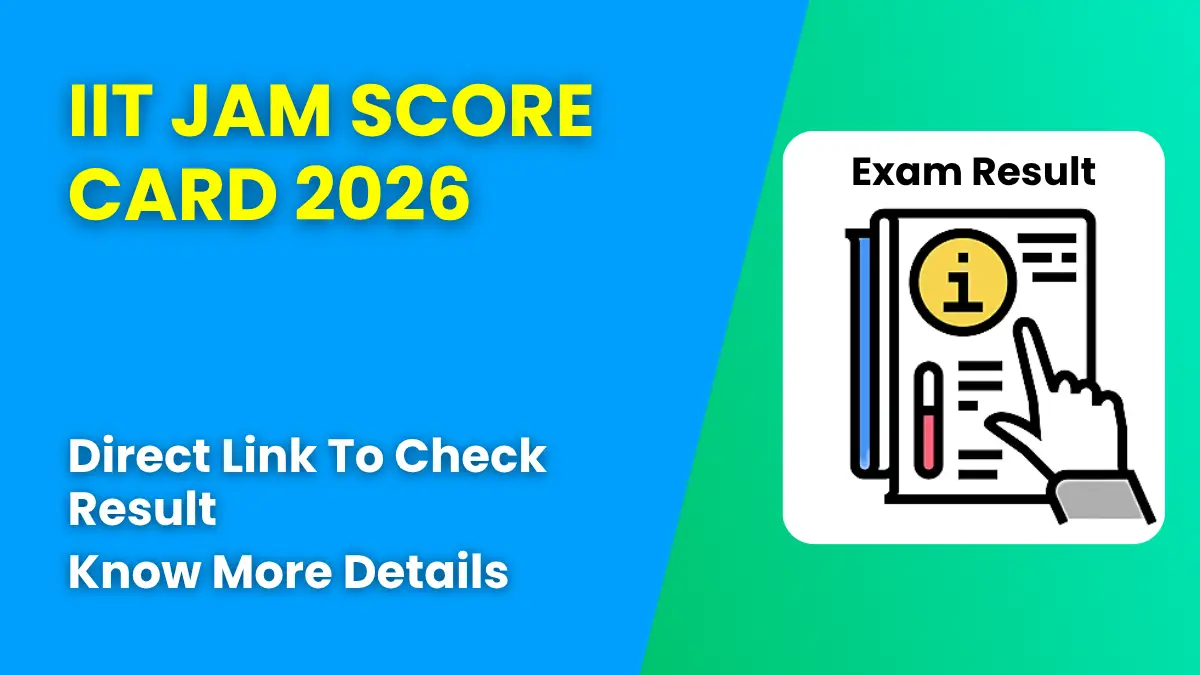 IIT JAM Score Card 2026