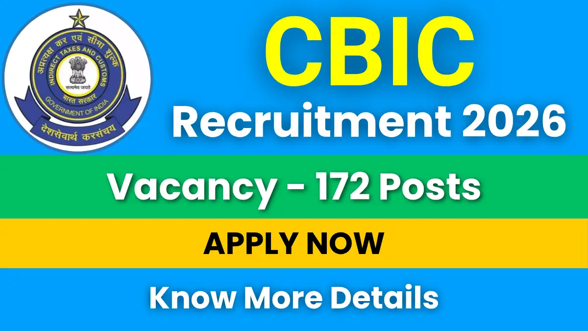 CBIC Recruitment 2026
