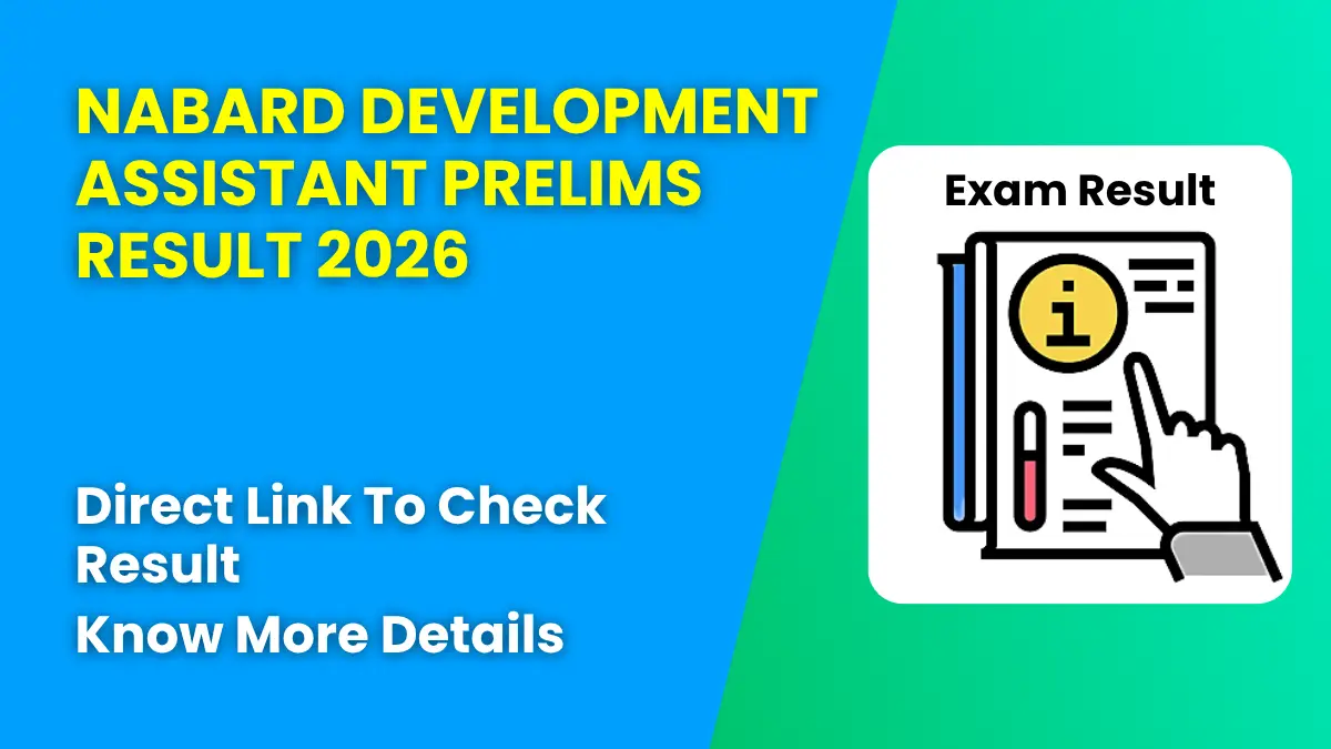 NABARD Development Assistant Prelims Result 2026