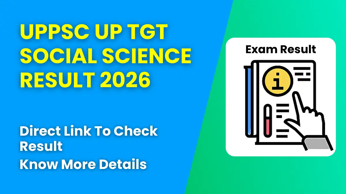 UPPSC UP TGT Social Science Result 2026