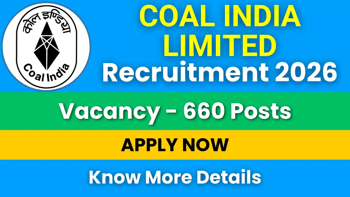 Coal India Limited Recruitment 2026