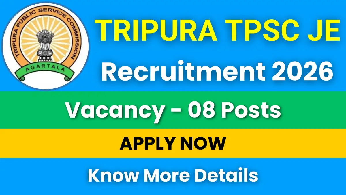 Tripura TPSC JE Recruitment 2026