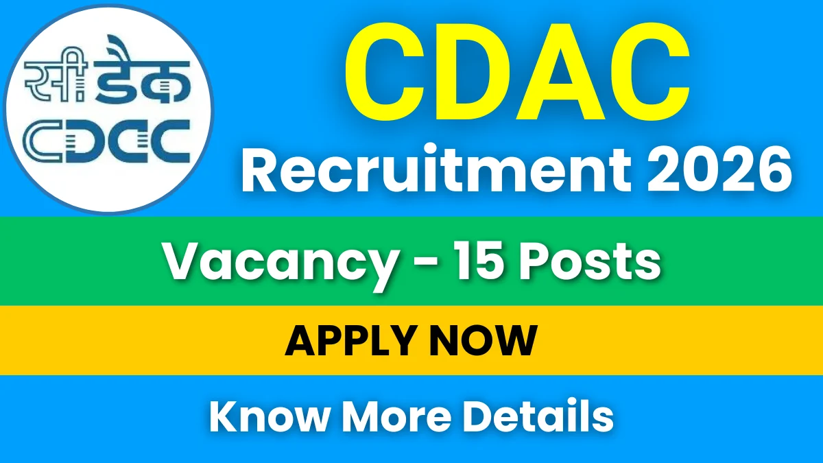 CDAC Recruitment 2026