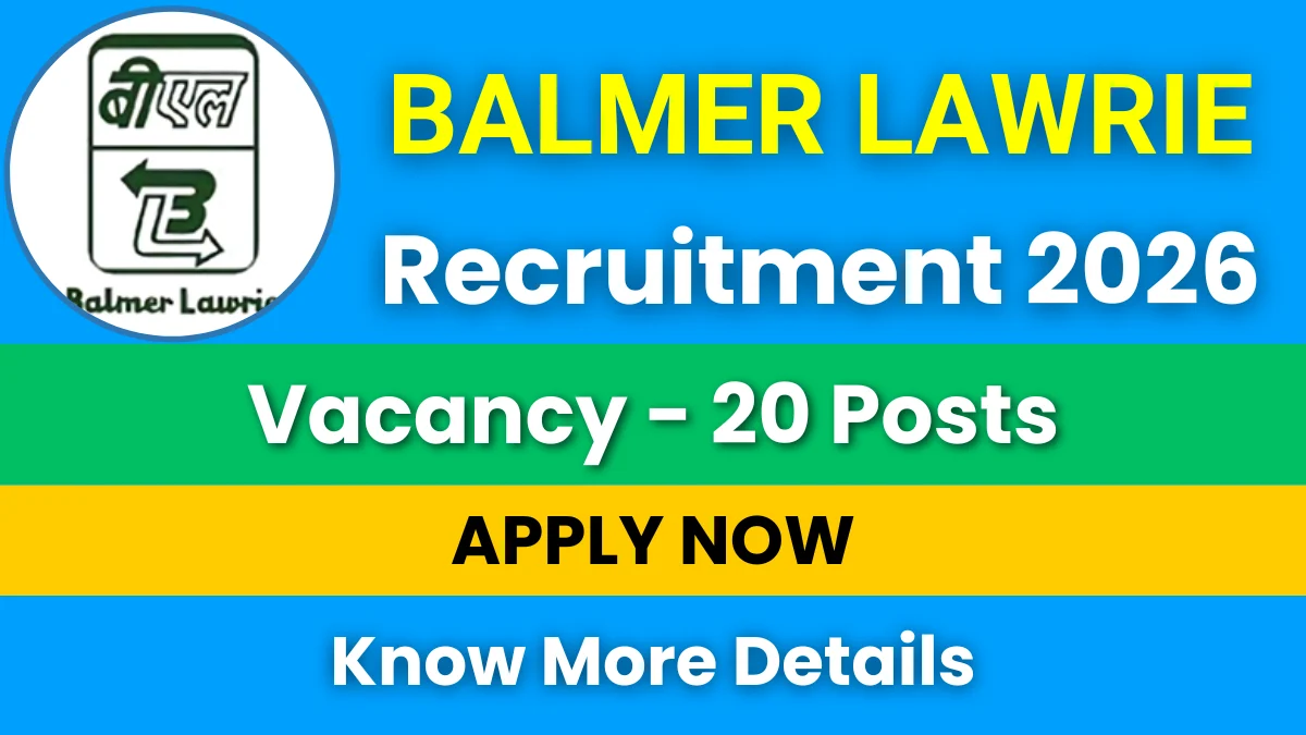 Balmer Lawrie Recruitment 2026